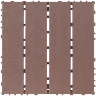 Interlocking Deck Tile – 44-Pack 12"x12" Plastic Flooring Tile, Outdoor Deck - Image 2