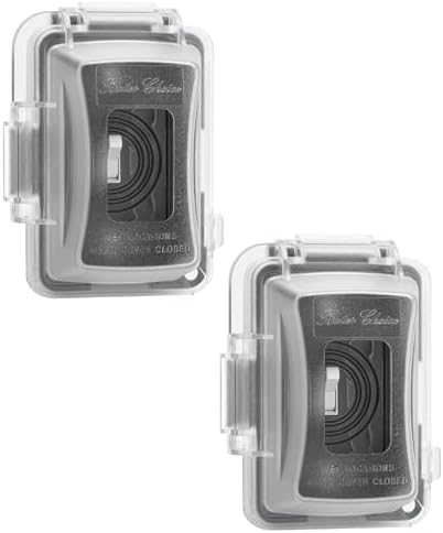 Bates Choice Weatherproof Electrical Outlet Cover, 2 Pack, Outdoor Outlet Cover by BatesChoice