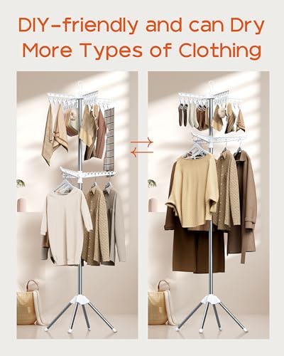 CASAMAYA Clothes Drying Rack Foldable, 72 inch 2 Tier Laundry Drying Rack - Image 2