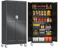 GAIOUS 79” Tall Metal Garage Storage Cabinet by GAIOUS