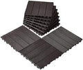 VEVOR 10 sq. ft Plastic Interlocking Deck Tiles, 10 Pack, Patio Floor Decking by VEVOR