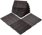 VEVOR 10 sq. ft Plastic Interlocking Deck Tiles, 10 Pack, Patio Floor Decking by VEVOR