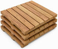 Maximo Hardwood Deck Tiles, Interlocking Patio Tiles, Outdoor Flooring by Unknown