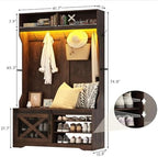 chartustriable 75''H LED Farmhouse Hall Tree - Image 2