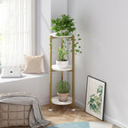 3 Tier Plant Stand Indoor Corner Tall Round Shape Plant Shelf - Image 6
