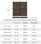 Yaheetech 27PCS Acacia Wood Deck Tiles Interlocking Patio Flooring - Image 3