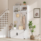 Takywep Extra Large 40" Entryway Hall Tree - Image 5