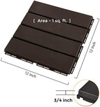 ASTEROUTDOOR Interlocking Deck Tiles Plastic Waterproof Outdoor Flooring 12" x - Image 3