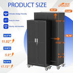 GAIOUS 79” Tall Metal Garage Storage Cabinet - Image 2