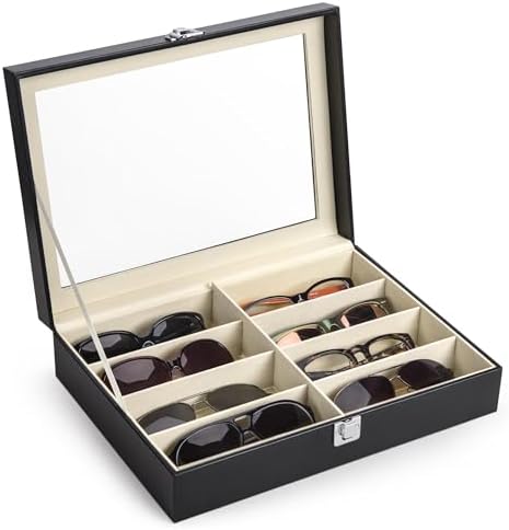 CO-Z Leather Multi Sunglasses Organizer by CO-Z