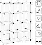 SONGMICS 12 Cube Storage Organizer，Plastic Stackable Cube Shelf - Image 6