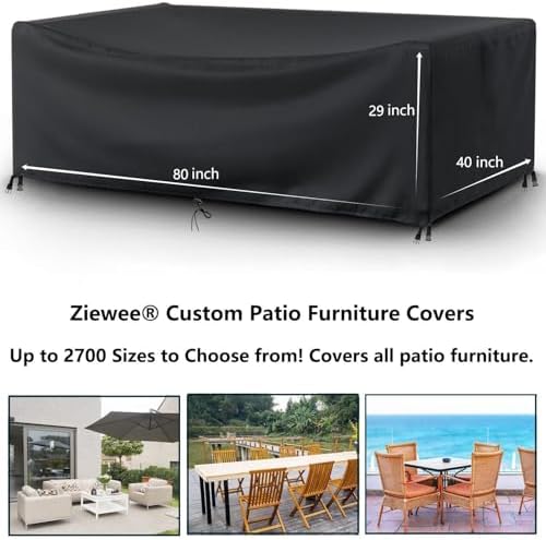 Patio Furniture Covers Outdoor Table Cover Waterproof Rectangular Patio Dining - Image 2
