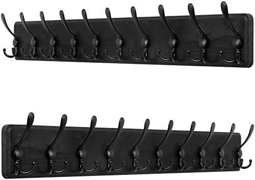 SKOLOO Rustic Large Wall Mounted Coat Rack-38.6" Long Coat Rack by SKOLOO