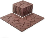 Interlocking Patio Plastic Deck Tiles by Unknown