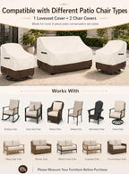 Patio Furniture Covers 3 Piece Set - Image 7