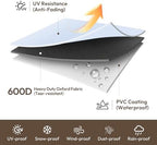 Loriano 2-Seater Patio Sofa Cover, 100% Waterproof - Image 3
