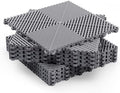 Jocoevol 9-Pcs Interlocking Tile, 15.7 x 15.7in Garage Floor Tiles by JOCOEVOL