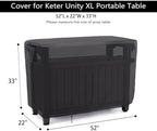 Patio Prep Table Cover for 52 Inch Keter Unity XL Portable Table - Image 2