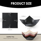 KINIVA 2 Pack PU Leather Jewelry Valet Tray - Image 6