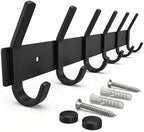 Coat Rack Wall Mount – 17 Inch Stainless Steel Hook Rail by SAYONEYES