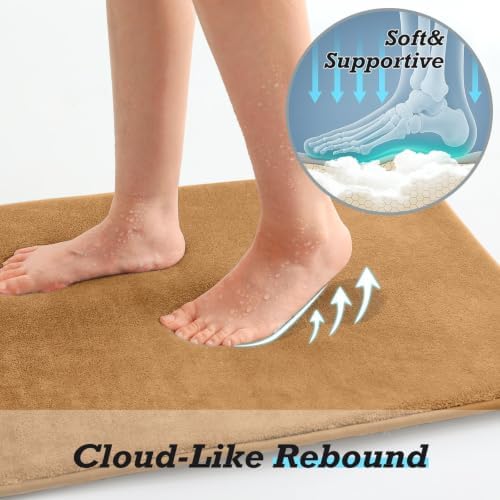 HUXMEYSON Bathroom Rugs Sets 2 Piece, Non-Slip & Quick Dry Bath Mat Set - Image 6