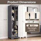 65" H Broom Closet Storage Cabinets, Utility Cabinet - Image 3
