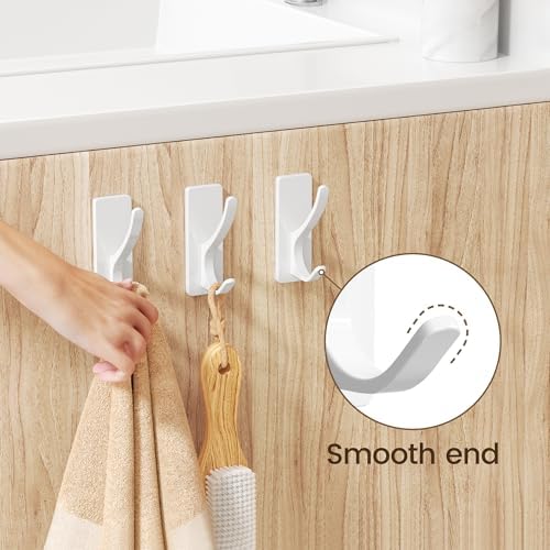 pickpiff White Self-Adhesive Hook, 13LB Hanger - Image 4