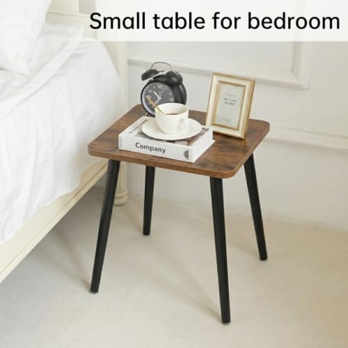 FORAOFUR Side Table, Rectangular Wooden Small End Table, Small Accent Table - Image 6
