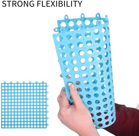12 Pack 12" x 12" Drainage Interlocking Floor Mats, Non-Slip Shower Bathroom - Image 3