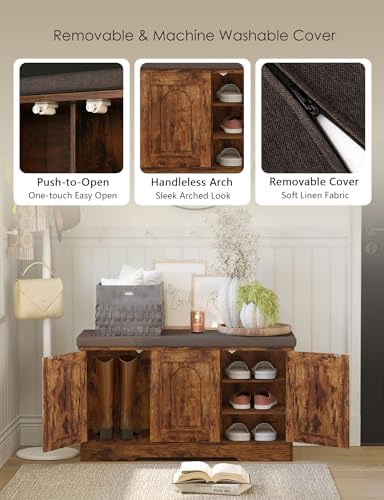 DINZI LVJ Shoe Storage Bench - Image 5