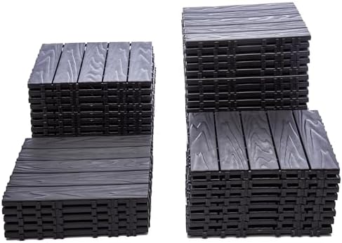 Interlocking Deck Tile – 68-Pack 11.42"x11.42" Plastic Flooring Tile, 61.60 - Image 2
