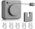 Retractable Clothesline, 15.7 FT Steel Wire, Adjustable Tension, Quick Lock by magicphoenix
