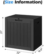 Outdoor Storage Box Waterproof, 35 Gallon Deck Box - Image 2