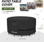 Porch Shield Waterproof 600D Round Patio Table Cover 96 inch - Image 2