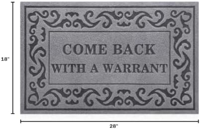 Doormat Outdoor Entrance Front Door Mat Grey Come Back - Image 3