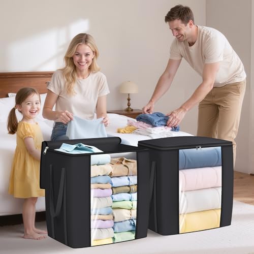 TasticTotes 120L Extra Large Blanket Clothes Storage Bags, 6 Pack - Image 6