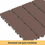 44 Pack Interlocking Deck Tiles, 12x12 Inch Modern Plastic Outdoor Flooring - Image 5