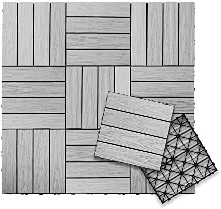 NewTechWood UltraShield Naturale 1 ft. x 1 ft. Composite Deck Tiles by NewTechWood