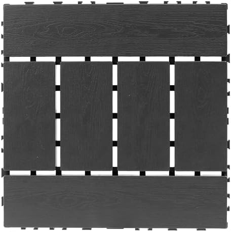 44pcs Plastic Interlocking Patio Deck Tiles, 12 x 12in Waterproof Indoor - Image 3