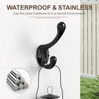 16 Pcs Black Coat Hooks, Wall Hooks - Image 3