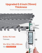 VEVOR Interlocking Drainage Mat, 12” x 12” Modular Interlocking Cushion - Image 3