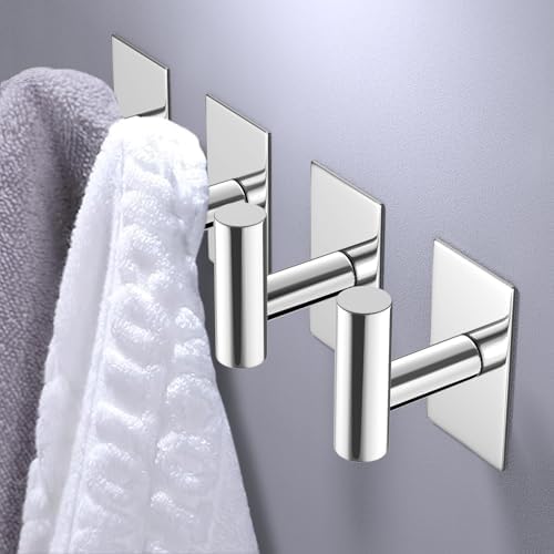 VAEHOLD Wall Towel Hooks, Heavy Duty Sticky Holder Waterproof Towel Hooks - Image 3