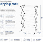 Honey-Can-Do Oversized Clothes Drying Rack, 50 lb - Image 5