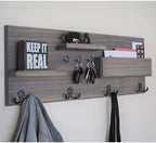 Homanu 10 Pack Black Coat Hooks Wall Mounted Double Prong - Image 7