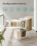 SONGMICS Clothes Drying Rack, Foldable Space-Saving Laundry Drying Rack - Image 3