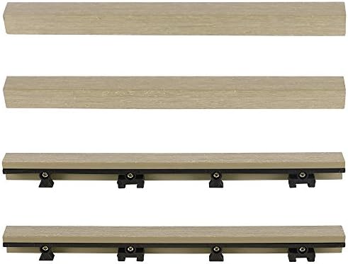 1 in. x 1 ft. Quick Deck Composite Deck Tile Straight Trim - Image 2