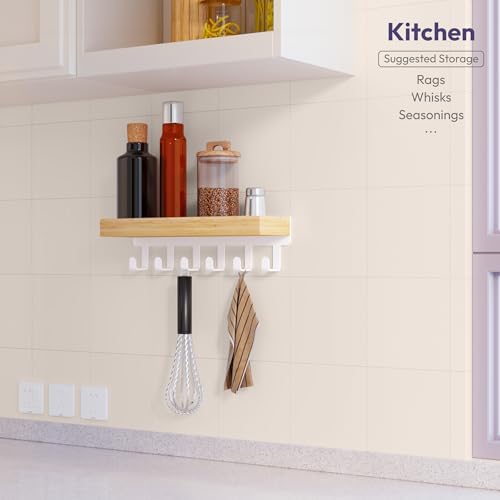 SWTYMIKI Key Holder Wall Mount-Wooden Key Hooks - Image 6