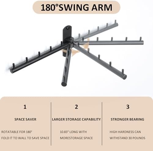 Mooche Swing Clothes Hanger Rack, Garment Racks 9.45" Long - Image 2