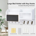 Lwenki Mail and Key Holder – Wall Mount Key Hanger - Image 6