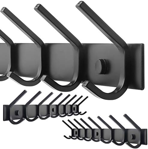 WEBI Coat Rack Wall Mounted, 24 Inch 8 Hooks by WEBI